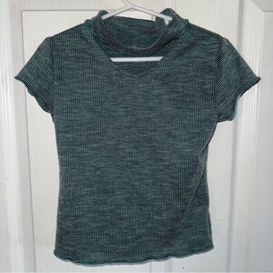4 Teal/Green Art Class Cut Out Shirt